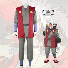 Anime Naruto Jiraiya Cosplay Costume – Premium Toad Sage Uniform Full Set for Men