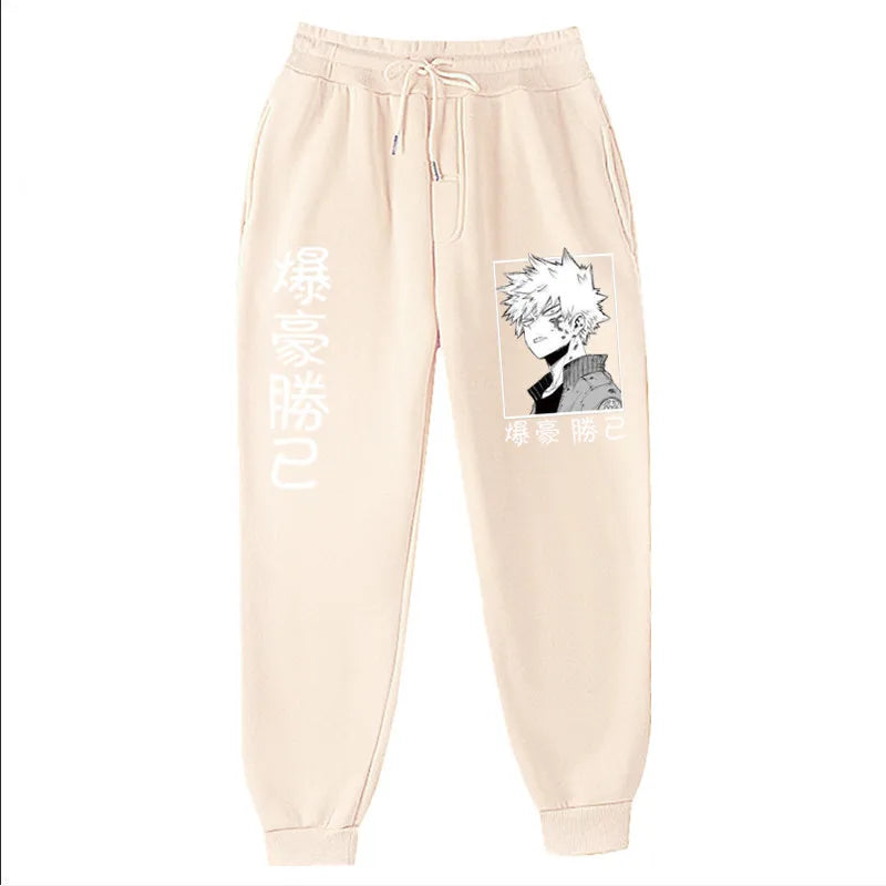Anime My Hero Academia Katsuki Bakugo Harajuku Men's Pants Print Joggers Male Trousers Casual Sweatpants Sweatpants