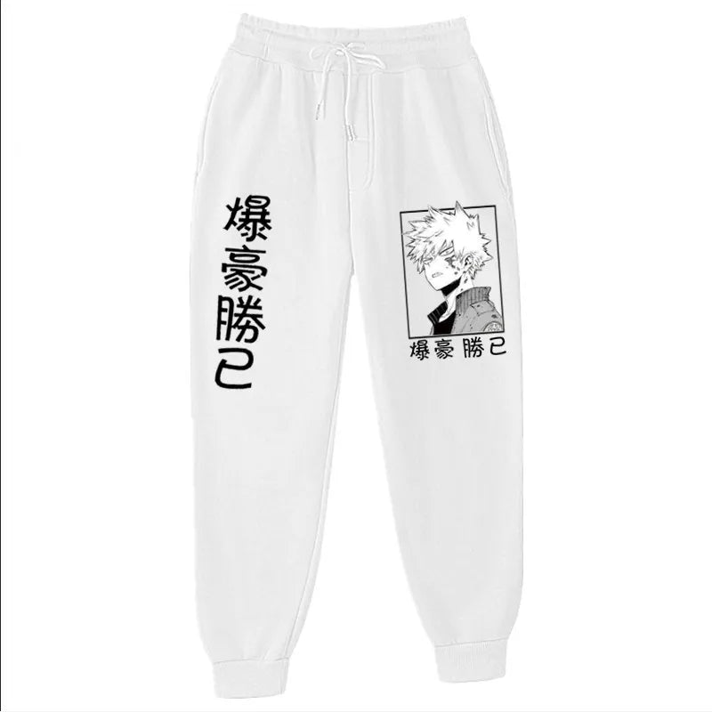 Anime My Hero Academia Katsuki Bakugo Harajuku Men's Pants Print Joggers Male Trousers Casual Sweatpants Sweatpants