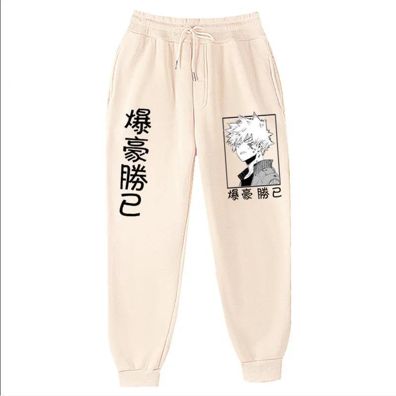 Anime My Hero Academia Katsuki Bakugo Harajuku Men's Pants Print Joggers Male Trousers Casual Sweatpants Sweatpants