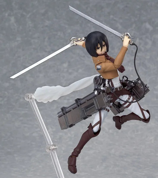 15cm Attack on Titan Levi Rivaille Rival Mikasa Ackerman Eren Jaeger Action figure toys doll Christmas gift with box