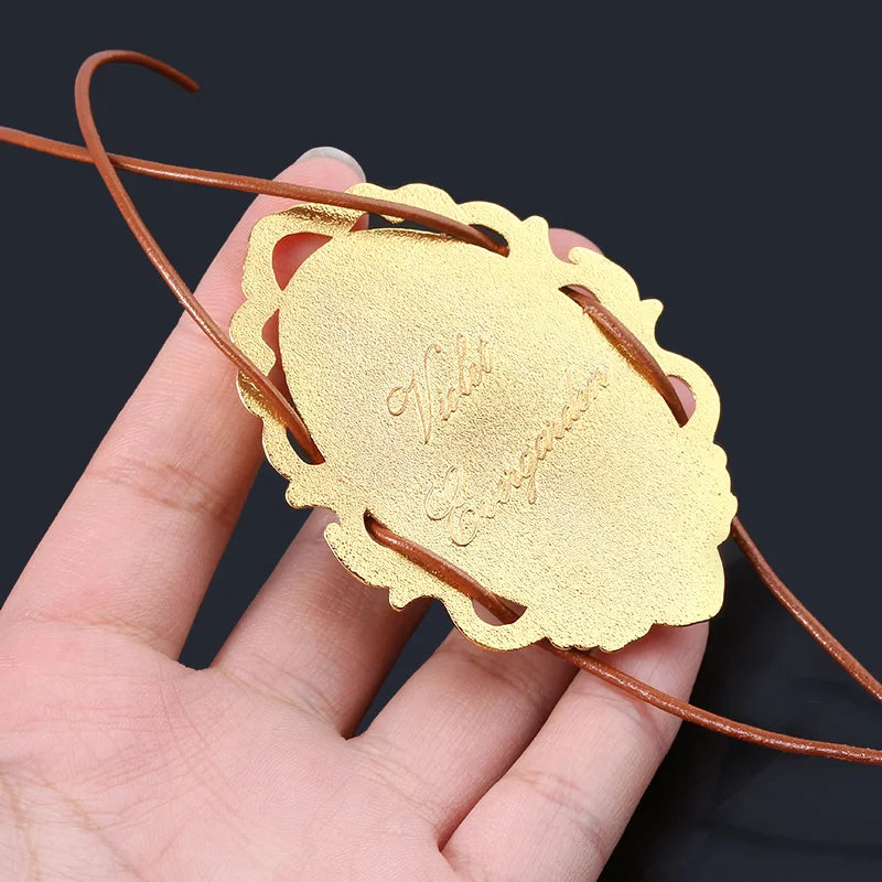 New Anime Violet Evergarden Cosplay Necklace Woman Jewelry Fans Collection Props Girls Gift Pendant Accessories