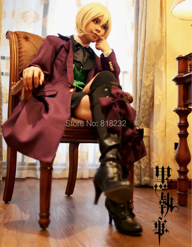 Kuroshitsuji Alois Trancy Uniform Outfits Customizable Anime Cosplay Costumes