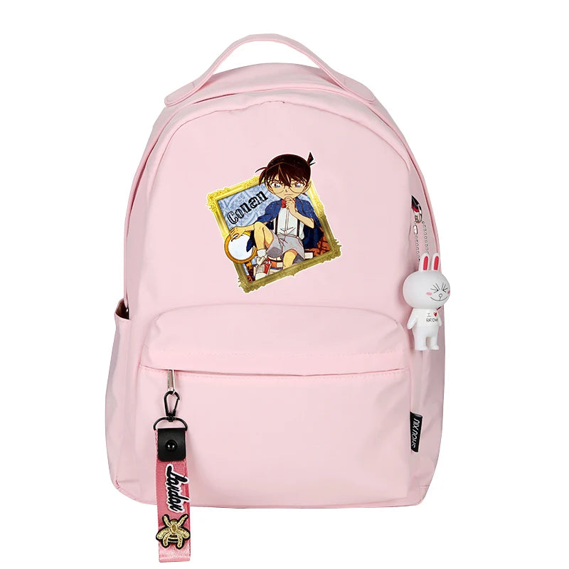 Detective Conan Kawaii Candy Color Backpack - Small School Travel Bag
