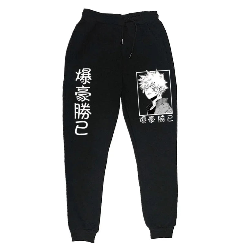 Anime My Hero Academia Katsuki Bakugo Harajuku Men's Pants Print Joggers Male Trousers Casual Sweatpants Sweatpants