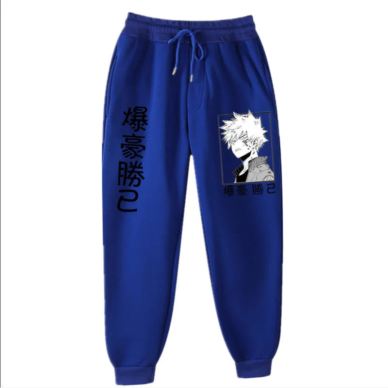 Anime My Hero Academia Katsuki Bakugo Harajuku Men's Pants Print Joggers Male Trousers Casual Sweatpants Sweatpants