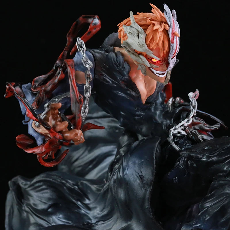 Kurosaki Ichigo 22cm Half Hollow Ichigo Action Figure LED Luminous Anime Model Toy PVC Light-Up Statue Desktop Decor Boy Gift