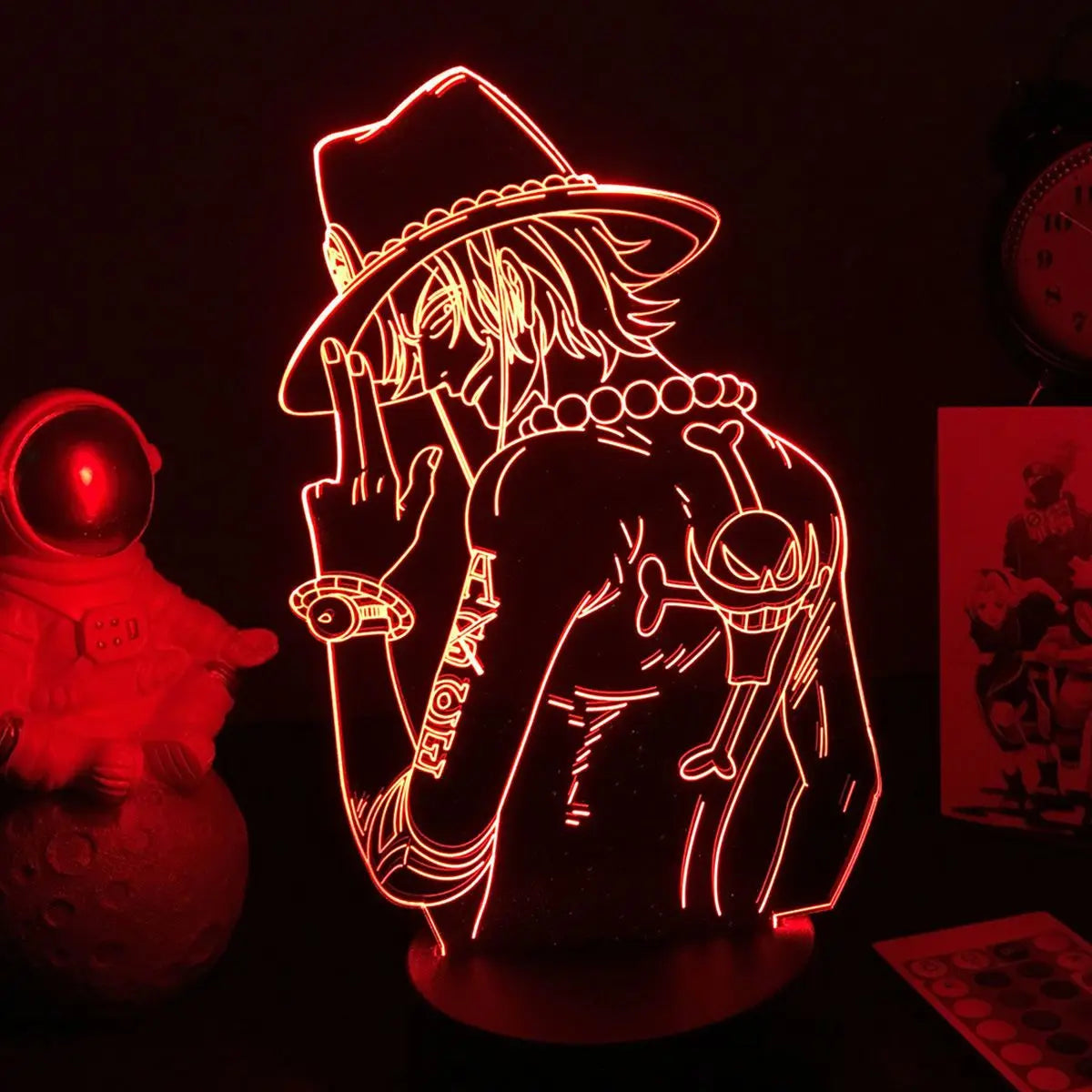 One Piece Animation Peripheral Luffy Zoro Escartoon Kawaii LED Night Light Desktop Personalized Creative Ornament Birthday Gift