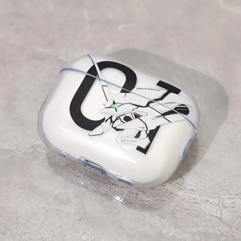 For AirPods 4 Anime E-Evangelions EVA Couple Earphone Case for AirPods Pro2 Pro 1 2 3 Case Animal Soft Cover