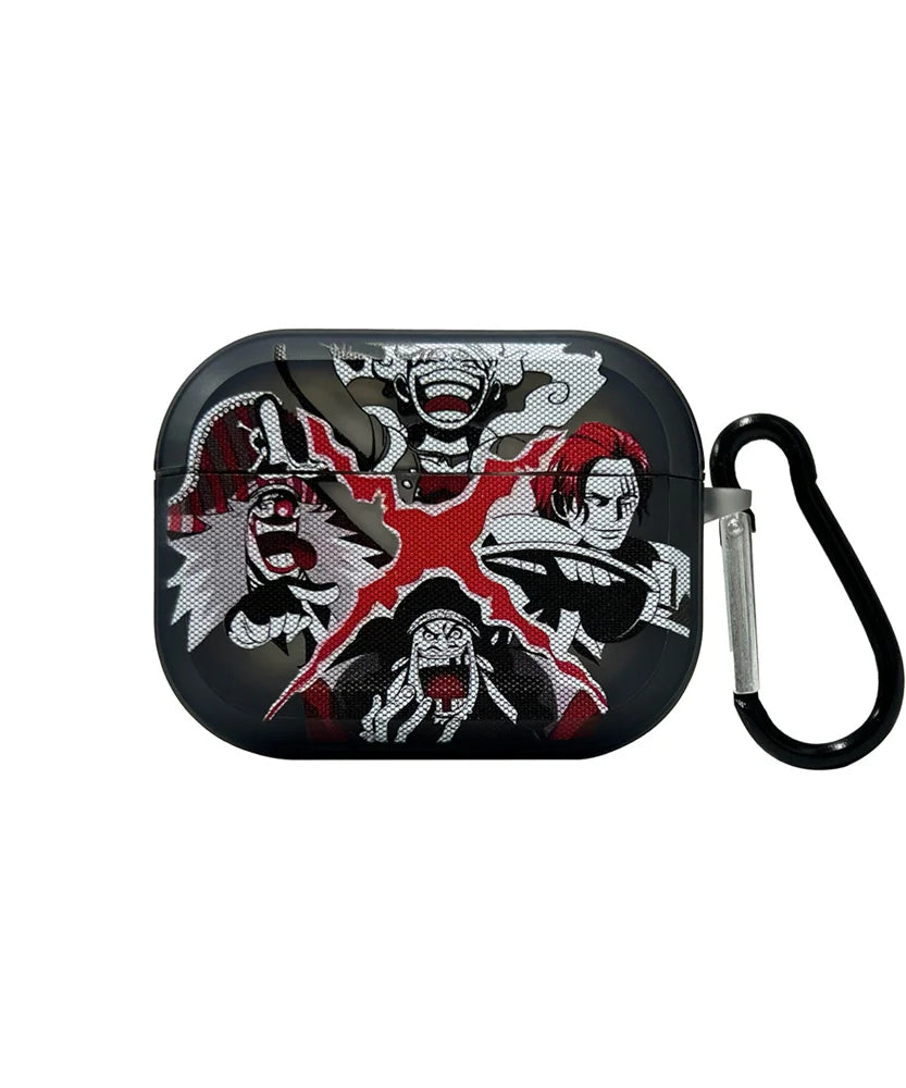 New Anime One Piece Luffy Gear 5th Earphone Case For AirPods 3 3rd 4 Pro Pro2 Headphone Bluetooth Wireless Headset Clear Cover