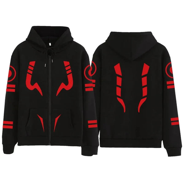 Jujutsu Kaisen Yuji Itadori & Ryomen Sukuna Cosplay Zip-Up Hoodie – Harajuku Fashion