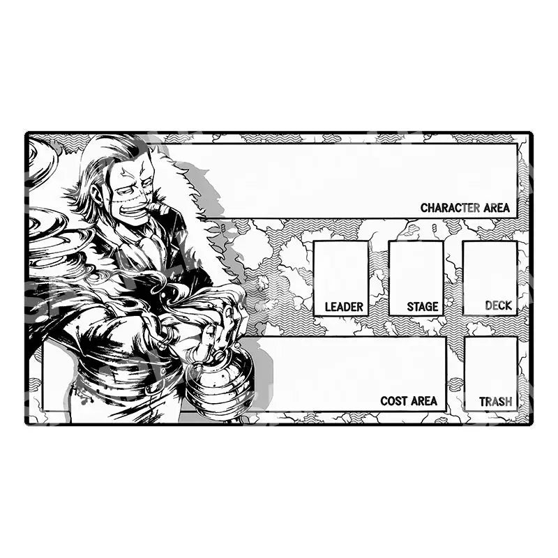 One Piece OPCG Playmat Luffy Edwards Newgate Anime Playmat Trading Card Game Mat Dedicated Card Play Against Table Mat Gift