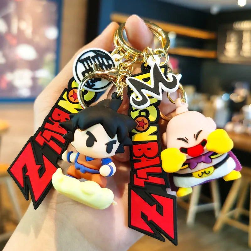 Dragon Ball Sun Wukong Keychain 3D Doll Pendant Handmade Backpack Accessories Creative Keychain Shoulder Bag Decoration Supplies