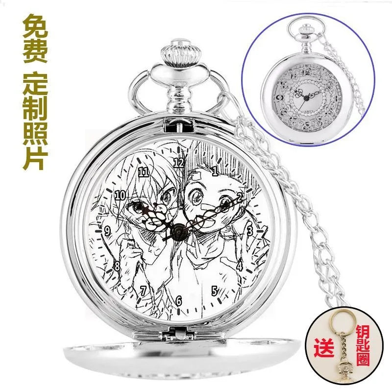 Anime two-dimensional full-time hunter pocket watch Killua Kura pickup Xiaojie personality necklace watch holiday gift