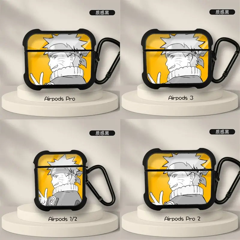 Naruto Anime AirPods Case – Sasuke & Obito Design for AirPods Pro/3