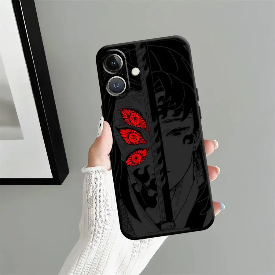Hot Demonss Anime Slayers Soft Back Phone Cover Case for iPhone 15 Plus X XS XR 7 8 13 Mini 11 17Air 17 16 Pro Max 12 SE 14