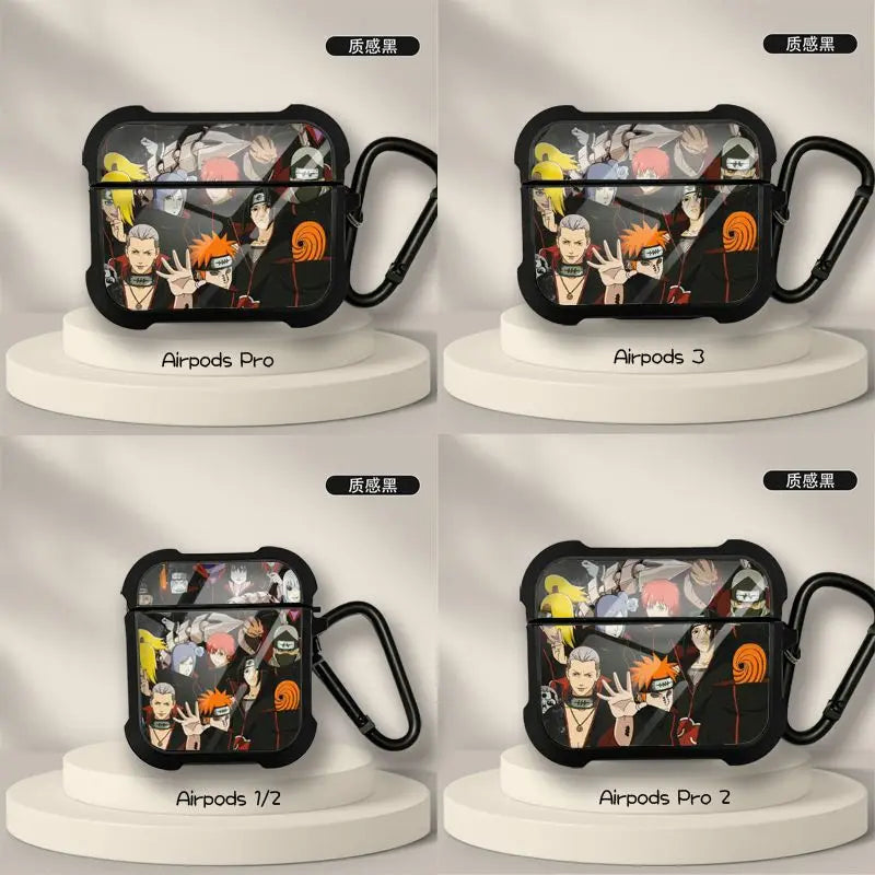 Naruto Anime AirPods Case – Sasuke & Obito Design for AirPods Pro/3