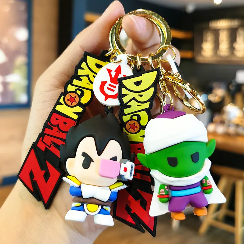 Dragon Ball Sun Wukong Keychain 3D Doll Pendant Handmade Backpack Accessories Creative Keychain Shoulder Bag Decoration Supplies