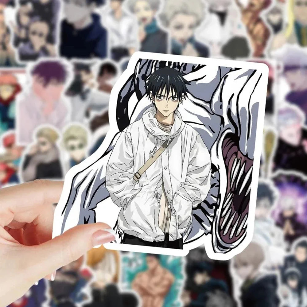 10/30/50/100pcs Japan Anime Jujutsu Kaisen Stickers for Laptop Skateboard Car Motorcycle Waterproof Graffiti Sticker Toy