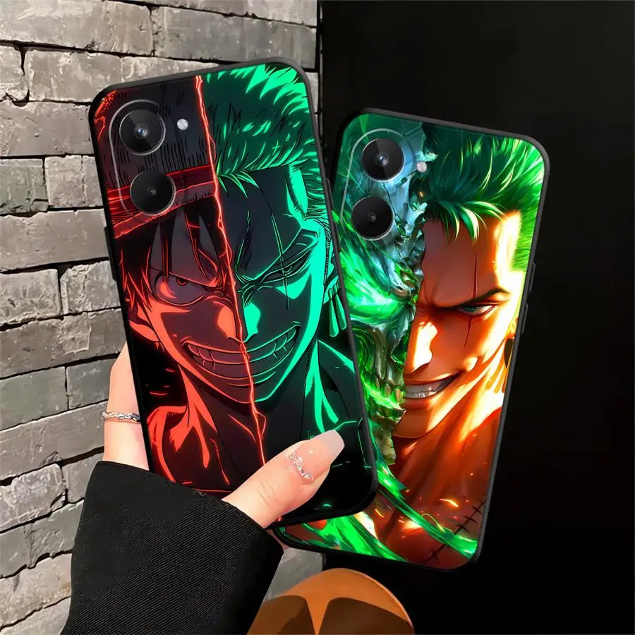 Phone Cover Case for Realme C15 C12 P3 Ultra C21 GT Master Neo2 C25 C33 C35 C53 C55 11 Pro Nazro 50 50i 12 14 Ones Pieces Luffy