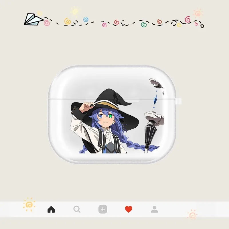 Anime Mushoku Tensei Jobless Reincarnation CuteCase For Apple AirpodsPro Headphone Shockproof Air Pods4 Pro 1/2/3Earphone Cover