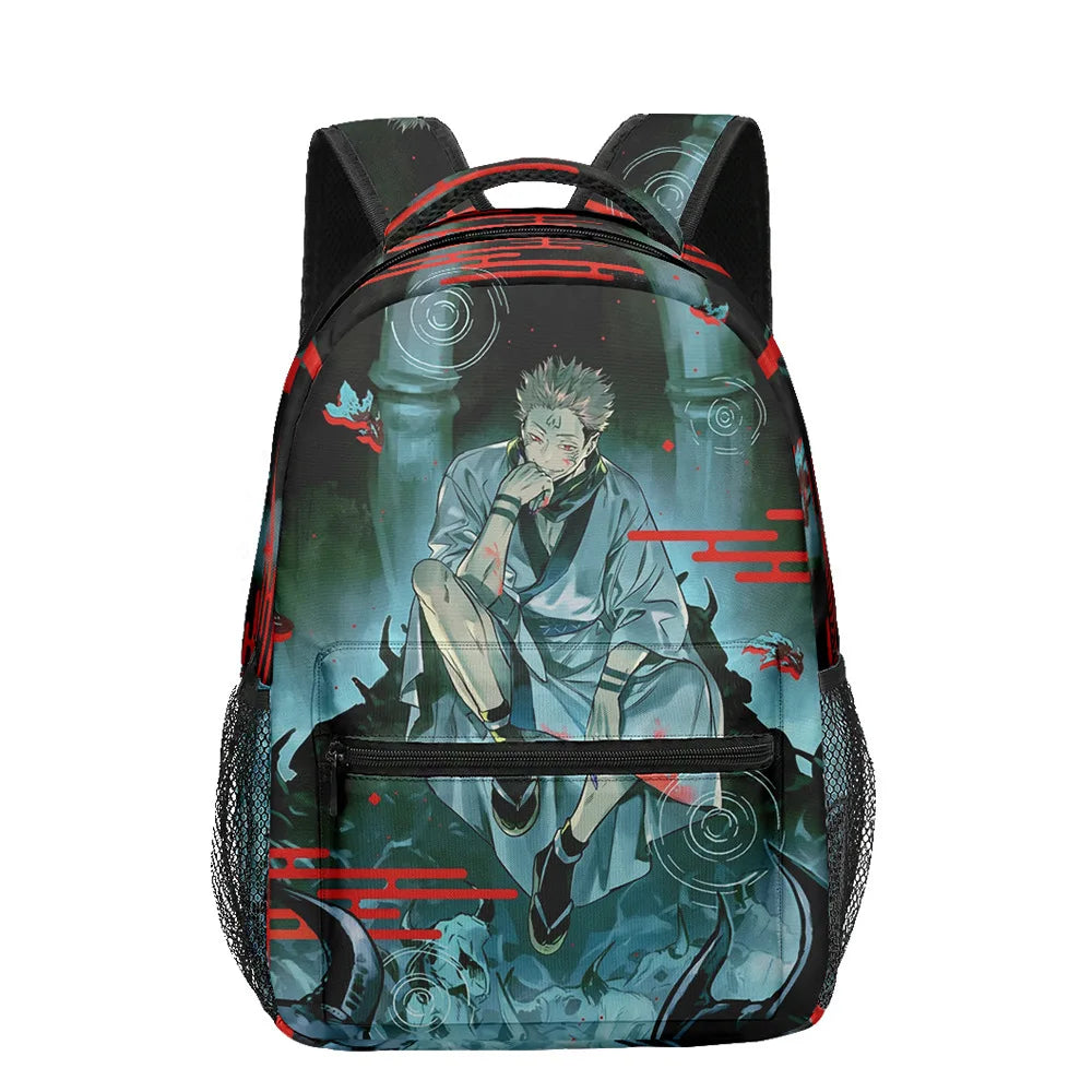 Boy Anime Printed Jujutsu Kaisen Gojo Satoru Backpack Large Capacity Drawstring Bag Student School Bag Travel