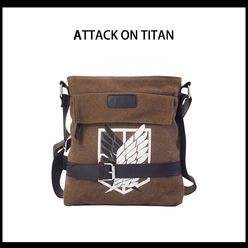 Eren Yeager Retro Shoulder Bag – Attack on Titan Anime Crossbody Tote