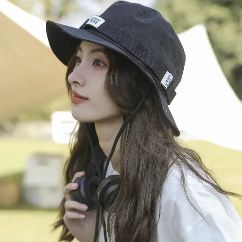 Japanese Hiking Bucket Hat for Women Men Fisherman Hat Summer Vacation Visor upf 50 Sun UV Protection Hat Chapeau Femme