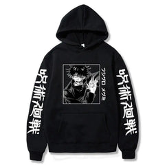 Anime Jujutsu Kaisen Fushiguro Megumi Hoodie – Unisex Graphic Harajuku Sweatshirt