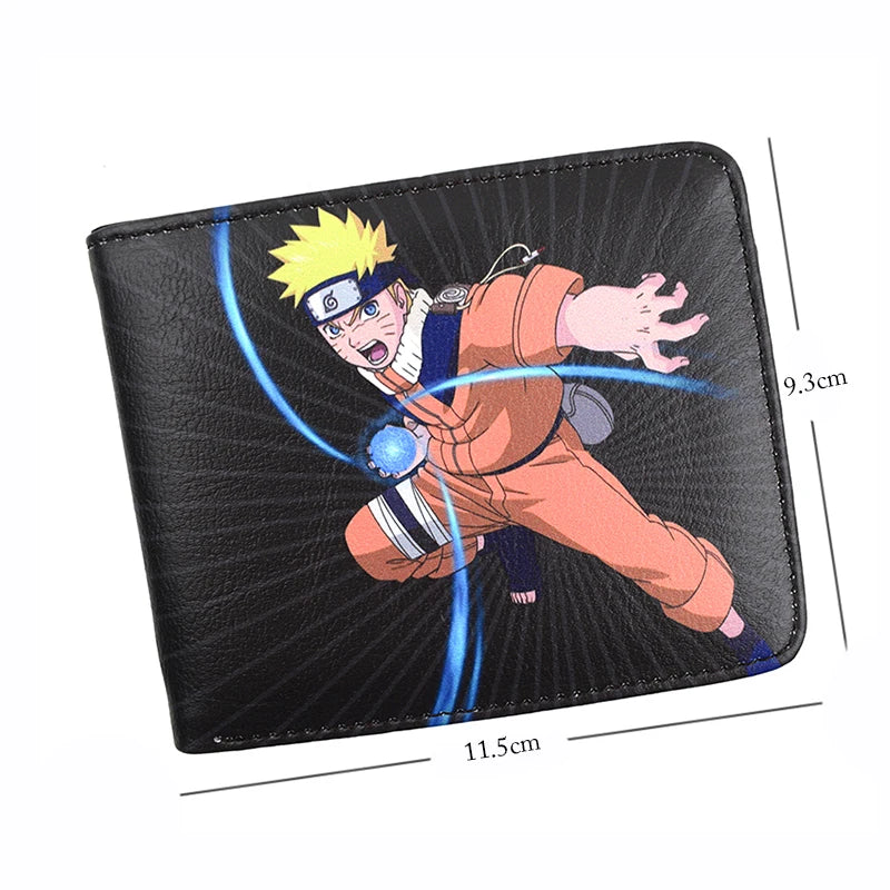 KAYOU Naruto PU Leather Wallet Hidden Leaf Village Printing Wallets