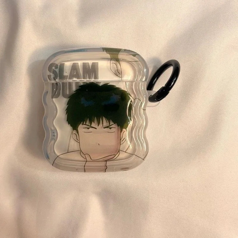Slam Dunk AirPods Pro Case – Sakuragi & Rukawa Anime Protective Cover
