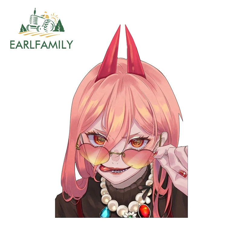 13cm x 7.4cm Zero Two Anime Car Sticker Motorcycle Bumper Funny Laptop Sunscreen Decal Scratch-Proof Fashion Decor