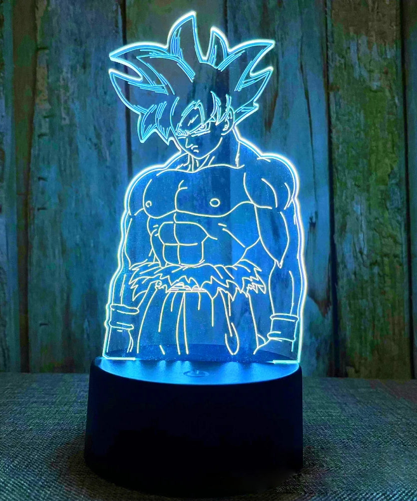 Dragon Ball Z Anime Figures 3D LED Light Childhood Desk Lamp Goku Figure Vegeta Gohan Anime Figures Room Decor Birthday Gift