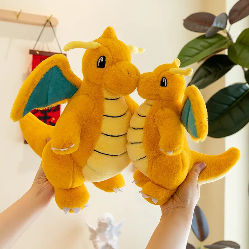35/85cm Dragonite Pokemon Large Plush Toys Anime Doll Cute Pillow Giant Pokémon Plushie Stuffed Gift for Kids Christmas