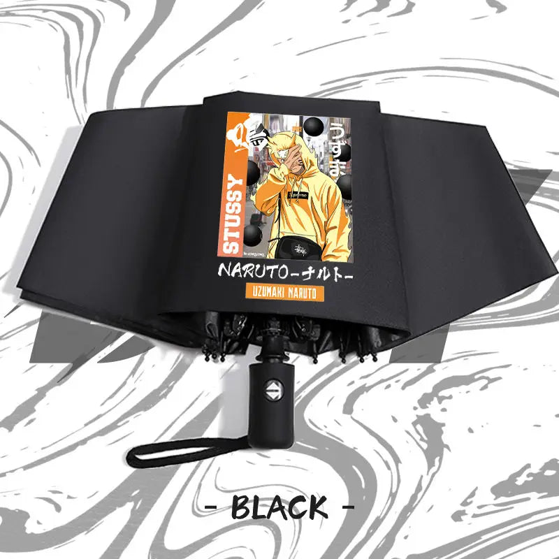 Naruto anime peripheral automatic umbrella Naruto Namikaze Minato Uchiha Itachi Kakashi Haruno Sakura sunshade umbrella gift
