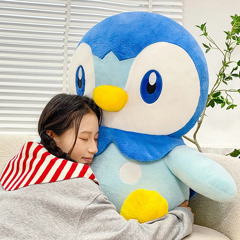 30/80cm Piplup Pokemon Large Plush Toys Anime Doll Cute Giant Pokémon Penguin Stuffed Plushie Pillow Gift for Kid Xmas
