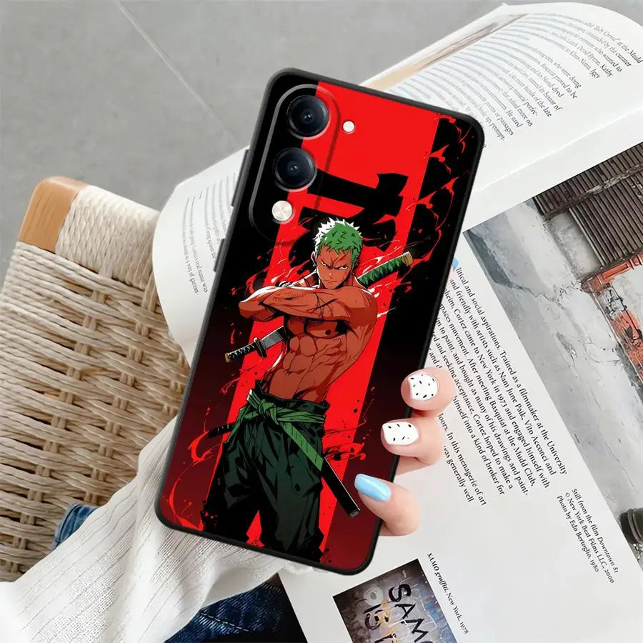 Case for Vivo Y30 Y33S Y35 Y31 Y36 Y12 Y15S Y02 Y11 Y20 Y21 Y19 Y27 Y16 Y17 Y22 Phone Cover Ones Pieces Luffy