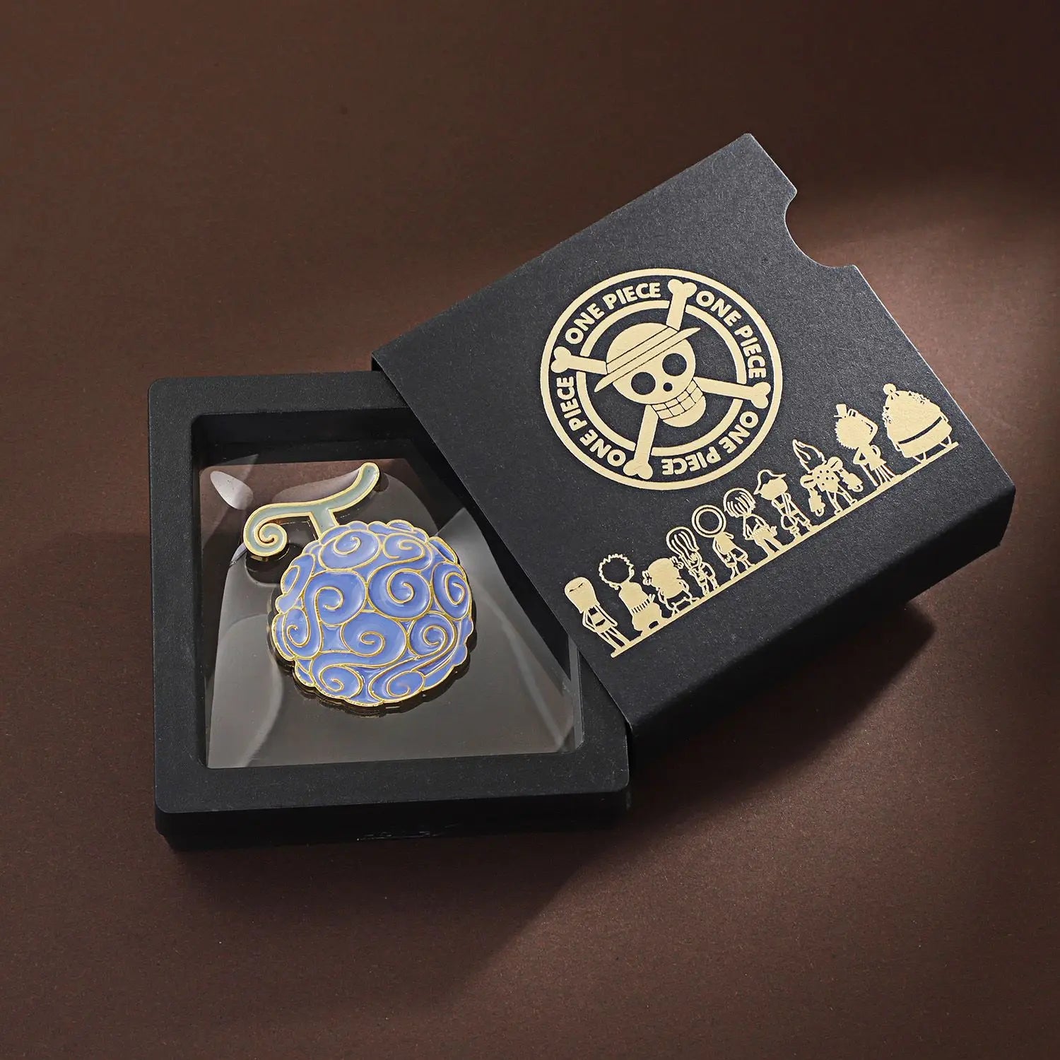 One Piece King Pin Straw Hat One Piece Team Metal Badge Backpack Ace Devil Fruit Medal Couple Luffy Brooch