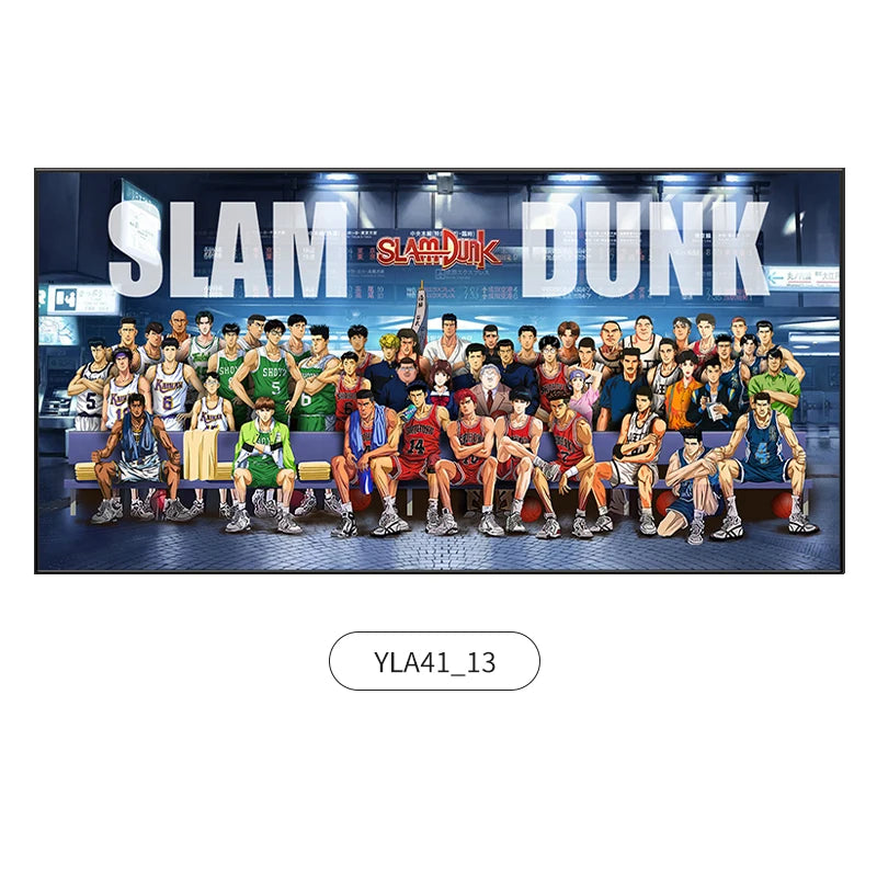 Slam Dunk Wall Art – Sakura Path Anime Mural for Bedroom or Living Room