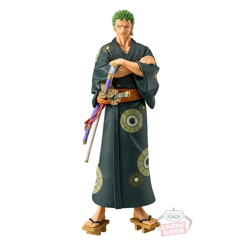 One Piece DXF Wanno Country 17cm Roronoa Zoro Model Toy Decoration Collection Children Birthday Gift