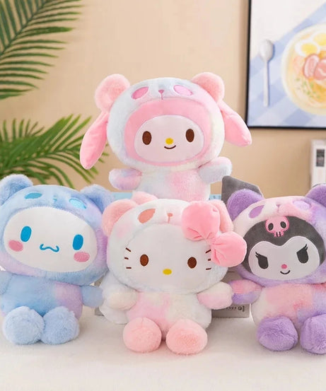 Sanrio 25Cm Anime Kuromid Toys Kawaii Mymelody Cinnamorol Plush Soft Stuffed Animals Doll Plushie Pillow Xmas