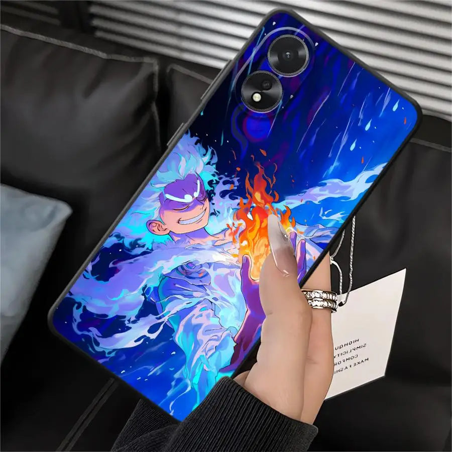 Case for Oppo A52 A12 A36 A53 A16 A33 A71 A9 A38 A17 A32 A73 A15 A32 A11 A37 A18 A31 A72 A54 Phone Cover Cool Luffy Anime