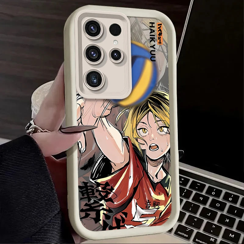 Anime Haikyuu Shoyo Hinata Case For Samsung Galaxy S24 S25 S23 Ultra S22 S21 Plus FE A36 A56 A26 A16 A06 A15 A25 A35 A55 5G Etui
