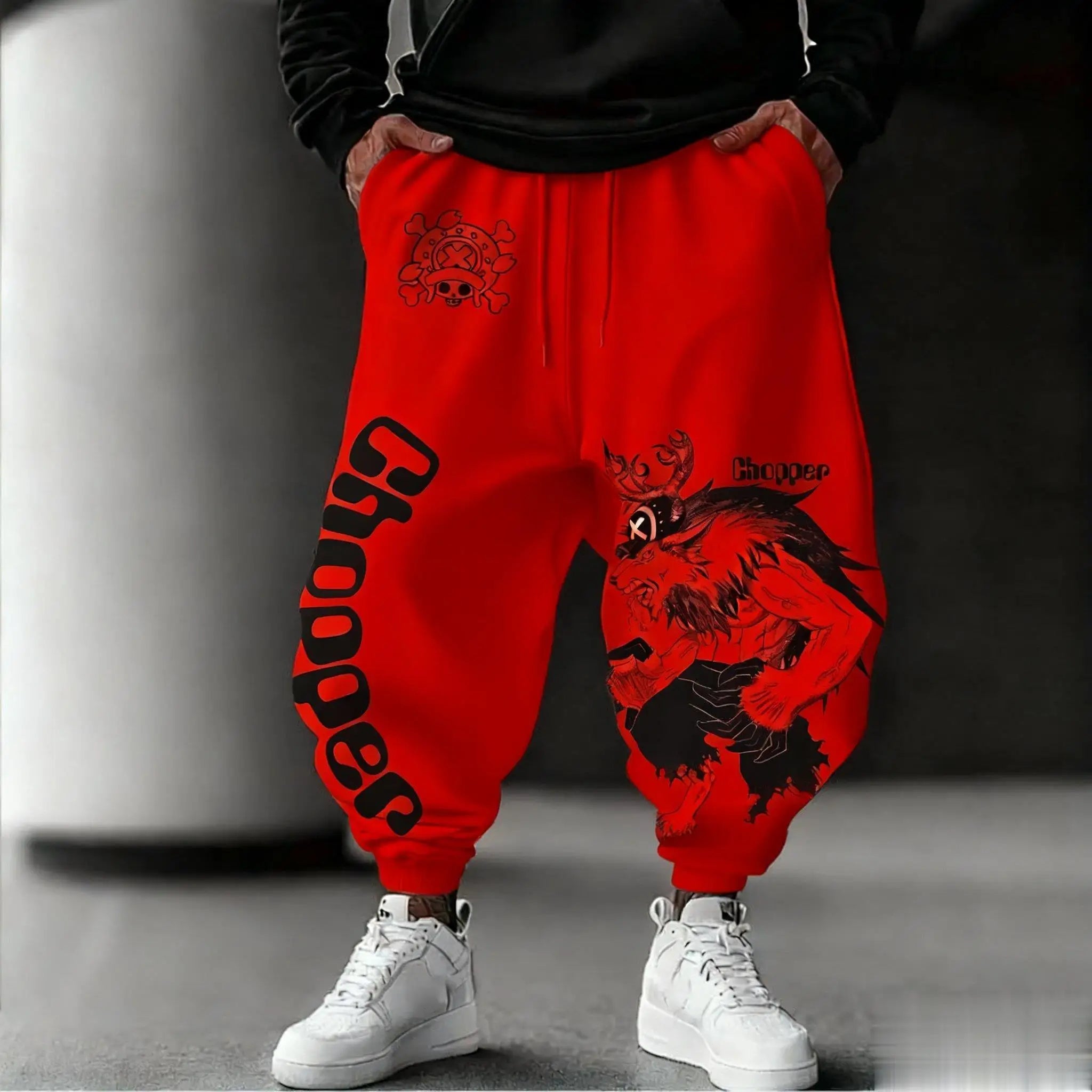 One Piece Tony Chopper Sweatpants Men's Sports Pants Joggers Casual Anime Print Streetwear Hip Hop Trousers New Autumn Winter
