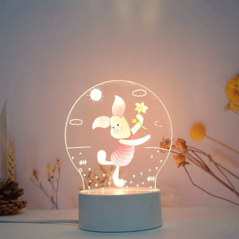 Winnie the Pooh animation peripheral 3D table lamp LED night light bedroom decoration lamp children's Christmas gift