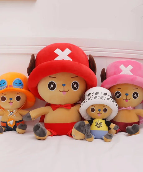 4 styles One Piece Anime Figure Tony Tony Chopper 35cm Stuffed Plush Doll Toy Bedroom Decoration  For Kid Xmas Gift Toy
