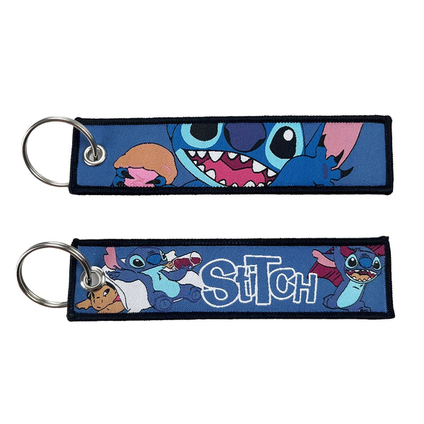 Anime Embroidered Keychain — Bag Charm Key Fob