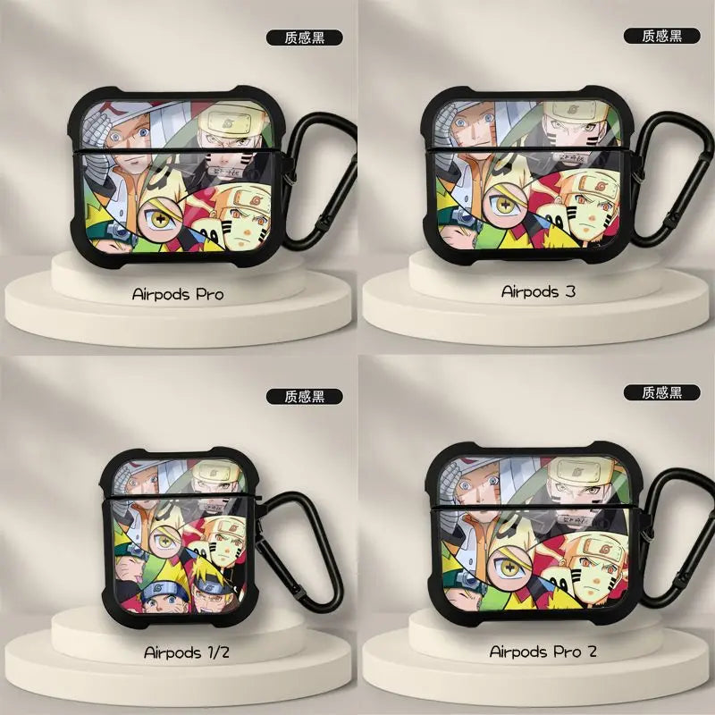 New Anime Naruto Sasuke Obito Protective Case for AirPods 3 for Airpods Pro 1 2 Wireless Bluetooth Headphone Case Christmas Gift