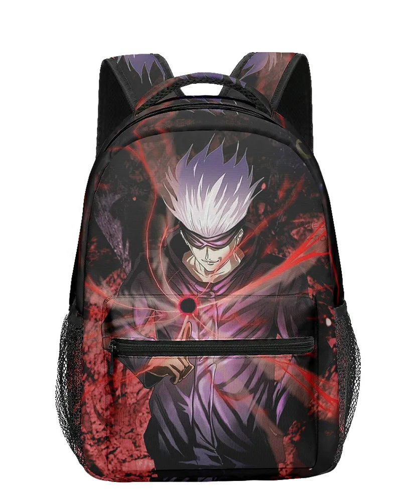 Boy Anime Printed Jujutsu Kaisen Gojo Satoru Backpack Large Capacity Drawstring Bag Student School Bag Travel