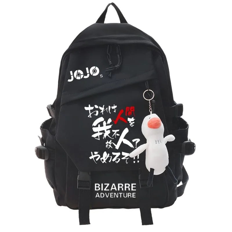 JoJo's Bizarre Adventure Anime Backpack Student School Bag Bookbag Laptop Travel Rucksack Outdoor Boy Girl Gifts